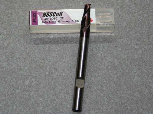 HSSE-CO8-TiAIN Frser 2Z, 6.00mm, extra lang.